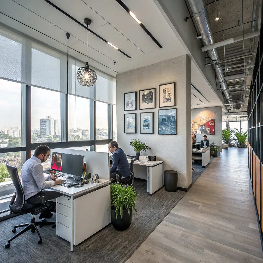 Modern office space with professional decor